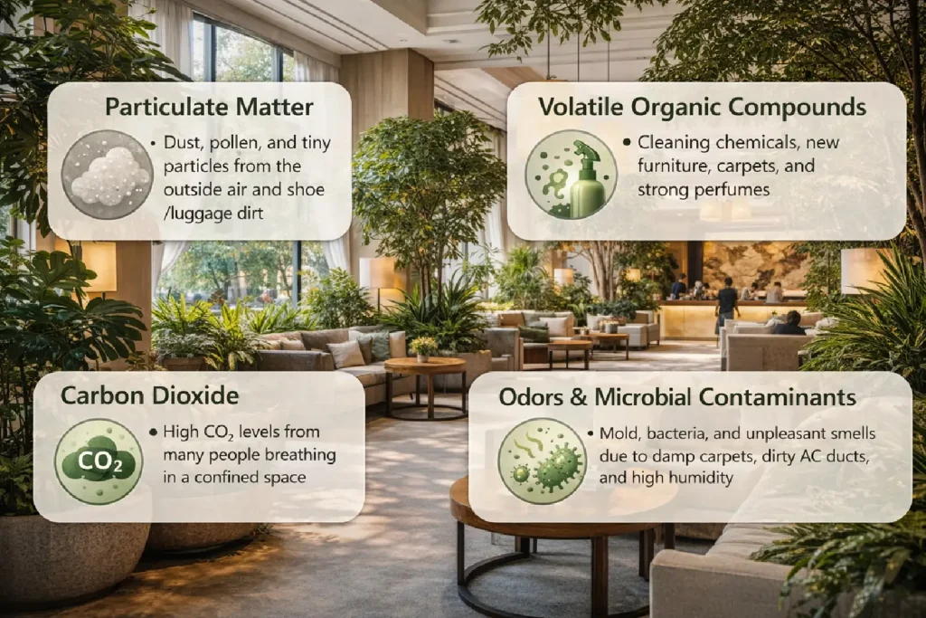 Key Pollutants Found in Hotel Lobbies
